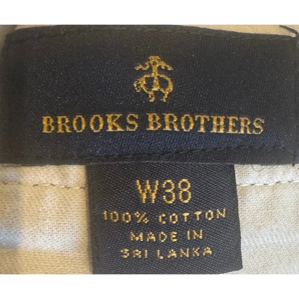 Brooks Brothers Chino Shorts Blue Chambray Cotton Mens W38